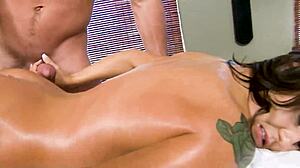 Isn't a steamy massage the perfect lead-in to bent over fucking, cowgirl riding and cum-covered spooning bliss?