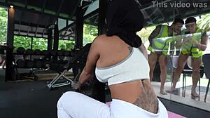 yasmina khan takes four big cocks gangbang to dp