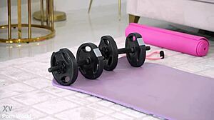 Sex-Hungry Housewife Skylar Snow Drills DP in PT Session GP3025