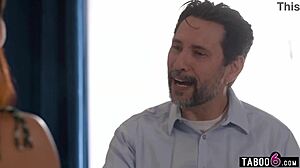 lawyer bends chinese milf nicole doshi over desk for rough office anal doggystyle assfucking