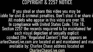 Holy Fuck! Busty Blonde Charlee Chase And Sexy Brunette Dakota Charms Share Huge Stiff Dick