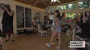 STUNNING OLIVIA YOUNG 18+ CRAVES BRYAN GOZZLING'S ROUGH PUSSY POUNDING