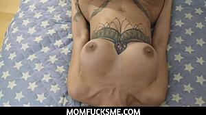 MomFucksMe - Colombian Stepmom Canela Skin Fucks POV After Stepdad Lets Her Down Again!