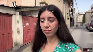 if i lose our game i'll walk public streets with hot cum dripping down my face cumwalk challenge