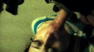 i love giving messy facials to amateurs with glasses close up blowjob cumshot on brunette milf