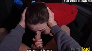 Hunt4k: She Rips Leggings, Sucks Stranger Cock Before BF