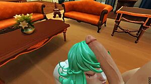 dude, tatsumaki's giving the ultimate blowjob in sims 4... damn!