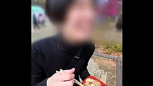 人妻上司と後輩のセックス お花見デートで真面目上司が激エロ展開