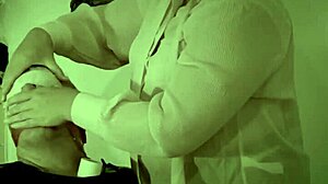 Mistress April commands bound slave lick her latex boots now