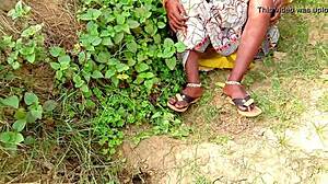 Brutal Outdoor Jungle Fuck Rips Indian Aunty's Big Tits in Pain!