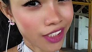 Petite Asian Beauty Shows Off Huge Dildo First Time Lingerie Tattoo Small Tits Toys