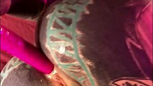 i grab my latex dreads and tattoos for quick anal fisting solo