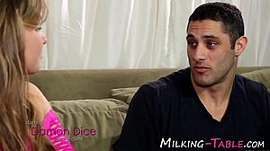 massaging this teen babe leads to huge facial jizz blast