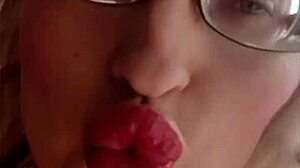 i worship your sissy lips glasses and nails so bad