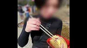 人妻上司と後輩のセックス お花見デートで真面目上司が激エロ展開