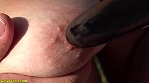 Hairy Granny Strips And Squirts Roughly In Outdoor Garden