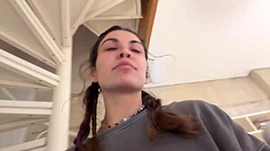 pov quickie where i suck his dick then ride until cum covers my ass