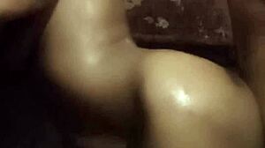 Housewife cheats BENT OVER DOGGYSTYLE fucking in bathroom hardcore