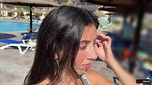 she agrees to public sex for cash then walks with facial cum dripping everywhere