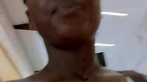 Nigerian Bitch Masturbates Wild in West Hills Mall Bathroom!