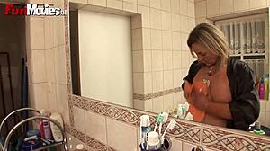 i ache for plumber as german granny shaves her smooth pussy