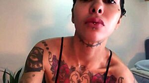 watching my hairy armpits and pierced nipples while i pinch and fuck my ass with dildo on webcam