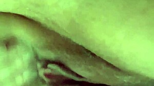 Fat Blonde Wife Fingers Pussy Hard with Monster Cock Toy