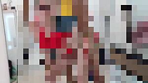 Tive que foder a buceta grande da milf gostosa do Minicraft