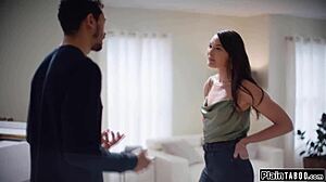 Stepbro's wife panties soaked for stranger's monster cock plunge?