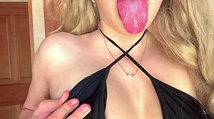 i soaked my panties then took it deep in my ass until squirting hard at stepdad's place