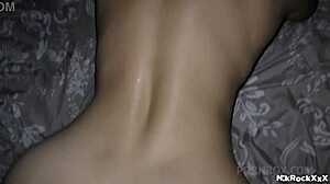 burglar wakes skinny blonde teen for rough facefuck blowjob cumshot