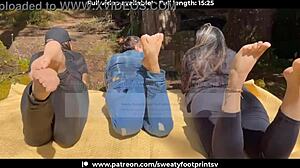 hey sweaty feet lovers 😍 taking off my shoes and socks on medellín cableway part 2 👟🧦💦