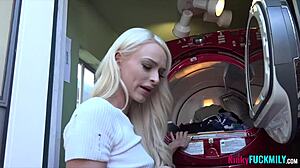 canadian blonde bonds family style bent over doggystyle in lingerie full scene