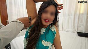 Desi Stepsister's Armpit Shaved While Stepbrother Fucks Her Hard in Salon Roleplay