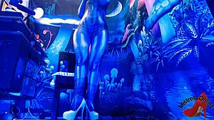 sexy spiderbabe costume ripped open for raw halloween pounding frenzy!