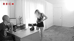 Tera Joy's shaved pussy wrecked by stylish monster cock cumshot!