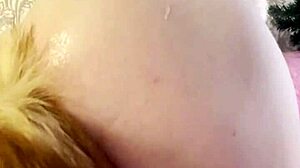 Masturbation With Buttplug In Ass Close Up Leads To Massive Squirting Orgasm