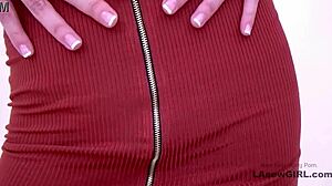 Sexy tall milf in heels teases pussy toys vibrator rough fucking orgasm at casting