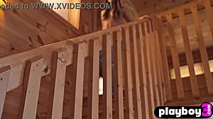 petite natural brunette teen eliana strips bare revealing bubble butt for playboy