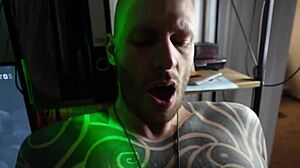 that nerdy gamer girl turns into a strapon femdom master fucking guys hard