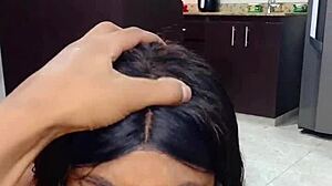 Petite Colombian beauty hammered hard in amateur model casting creampie