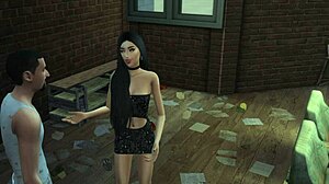 emily willis bent over fucked rough by homeless guy anal in sims shelter parody 😈🍆