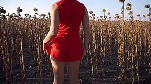 Hot Milf Teases Thong Ass