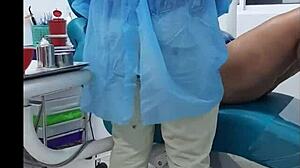 dentist shoves huge cock in my mouth after braces checkup!