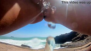 i'm peeing then fucking on beach with huge cock part 1 feels wild