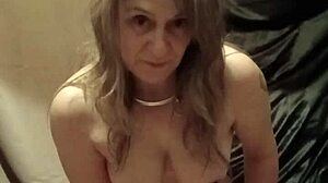 I'm your bound french maid slut stripping teasing with dildo in outdoor humiliation