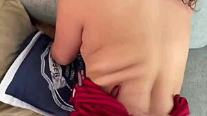 busty latina gives pov interview then gets close in doggy style