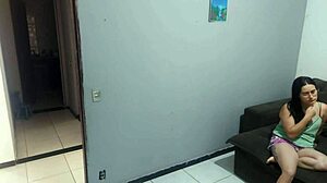 scared housewife bribes cop with her big ass for husbands freedom