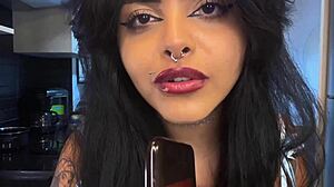 gordinha juliana coxta grinds fat ass on dildo pov chocolate cake orgasm