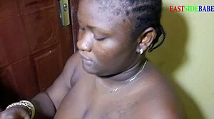 i can't wait to fuck my bbw african aunty in the parlour!